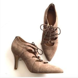 Corso Como Suede Cocktail Lace Up Shoe 7